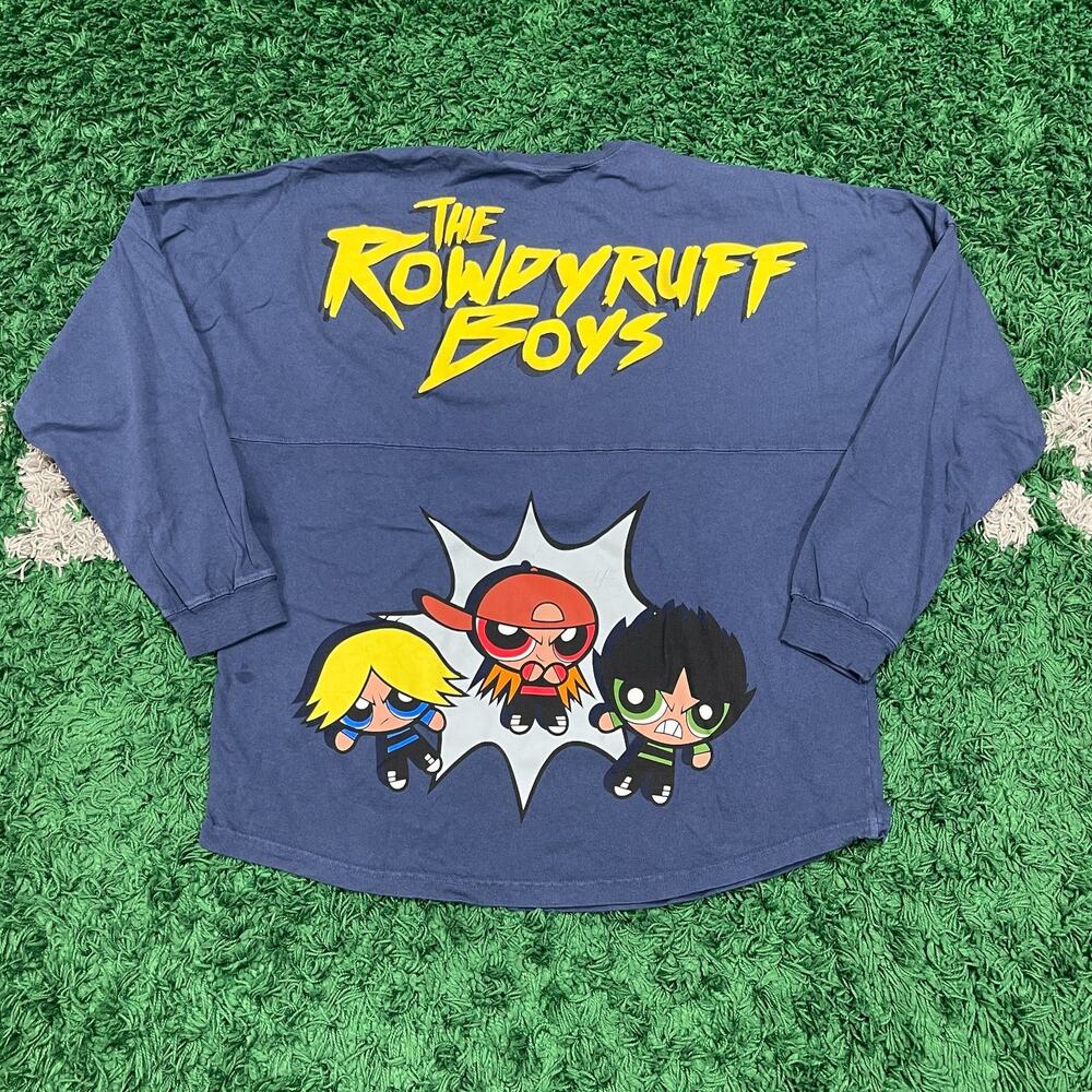 The Rowdyruff Boys Classic Spirit Jersey Long Sleeve Shirt Size Large L B12